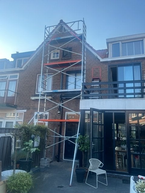 STREIGER HUREN TE HUUR, Doe-het-zelf en Verbouw, Ophalen of Verzenden, Gebruikt, Rolsteiger of Kamersteiger, 5 meter of hoger