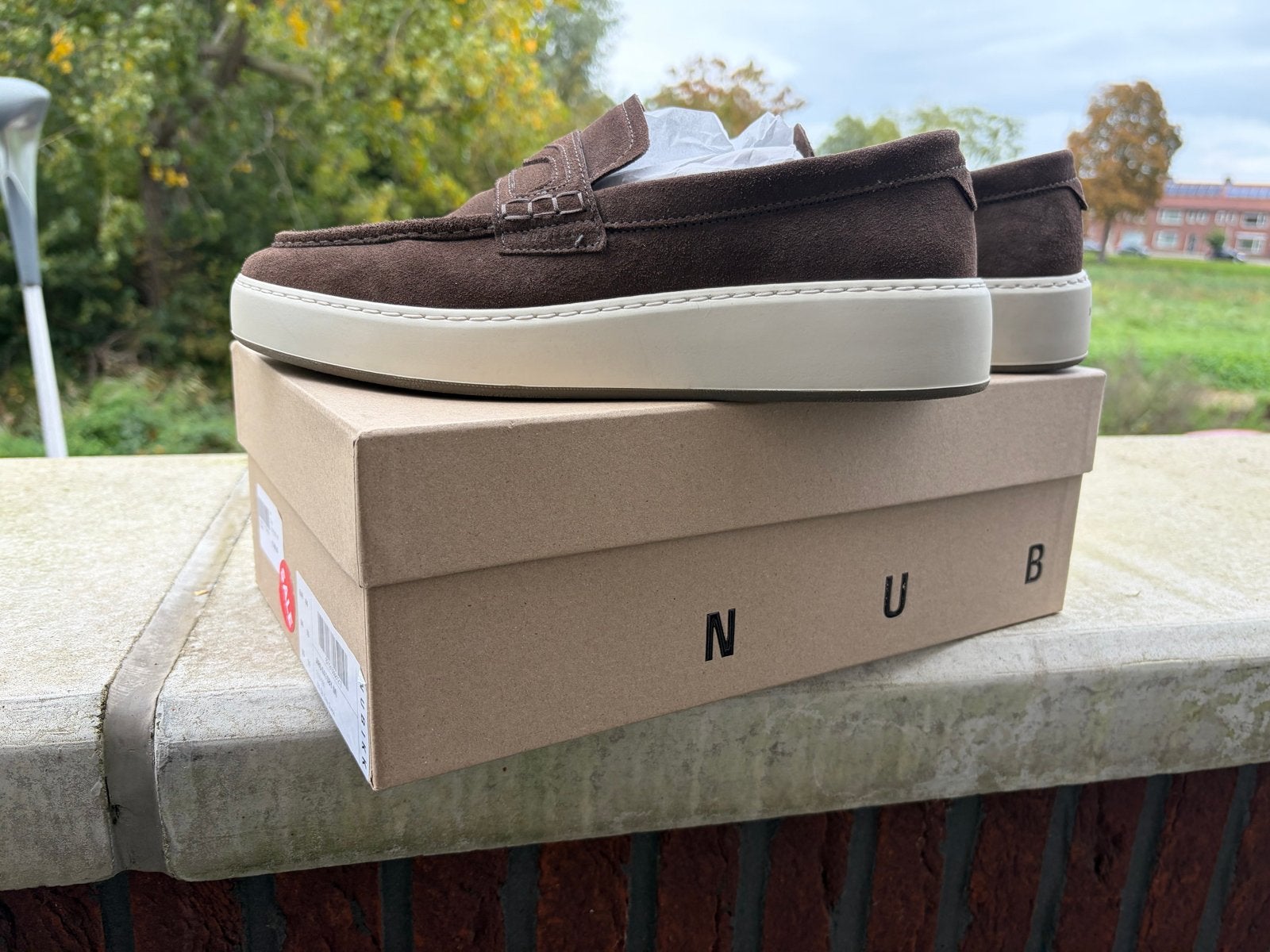 Nieuwe NUBIKK Jiro Gatsby loafers - Maat 44, Ophalen, Nieuw, Bruin, Loafers