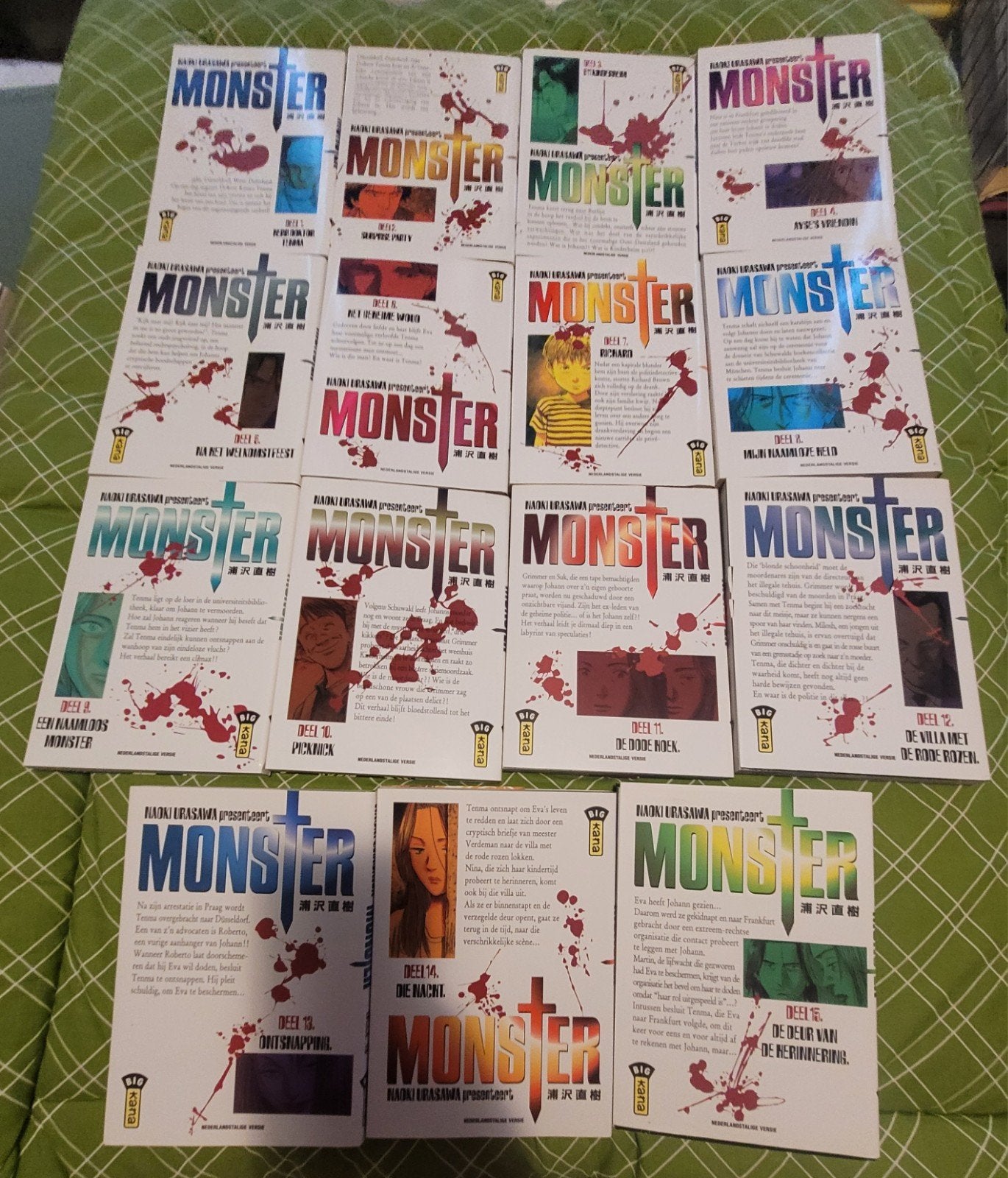 Manga's Monster deel 1 tm 15, Eén stripboek, Ophalen of Verzenden, Zo goed als nieuw, Urasawa
