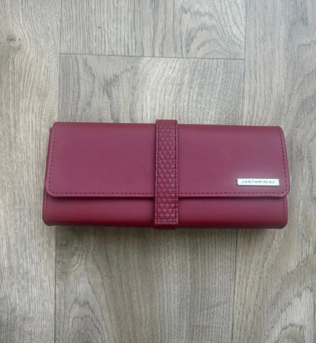 KLM Business Class Clutch / Make-up Tasje - JAN TAMINIAU, Ophalen of Verzenden, Zo goed als nieuw, Rood, Avondtasje