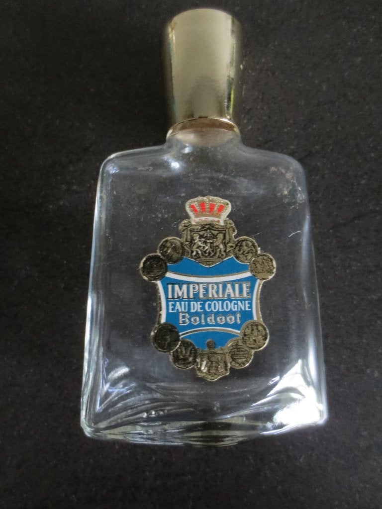Boldoot: Imperiale Eau de Cologne - Boldoot 10cm. Leeg, Ophalen of Verzenden, Gebruikt, Parfumfles