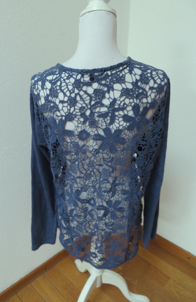 P26 MS MODE apart vest (voor foto 2) blauw XL 46/48, Blauw, Maat 46/48 (XL) of groter, Ophalen of Verzenden, Zo goed als nieuw