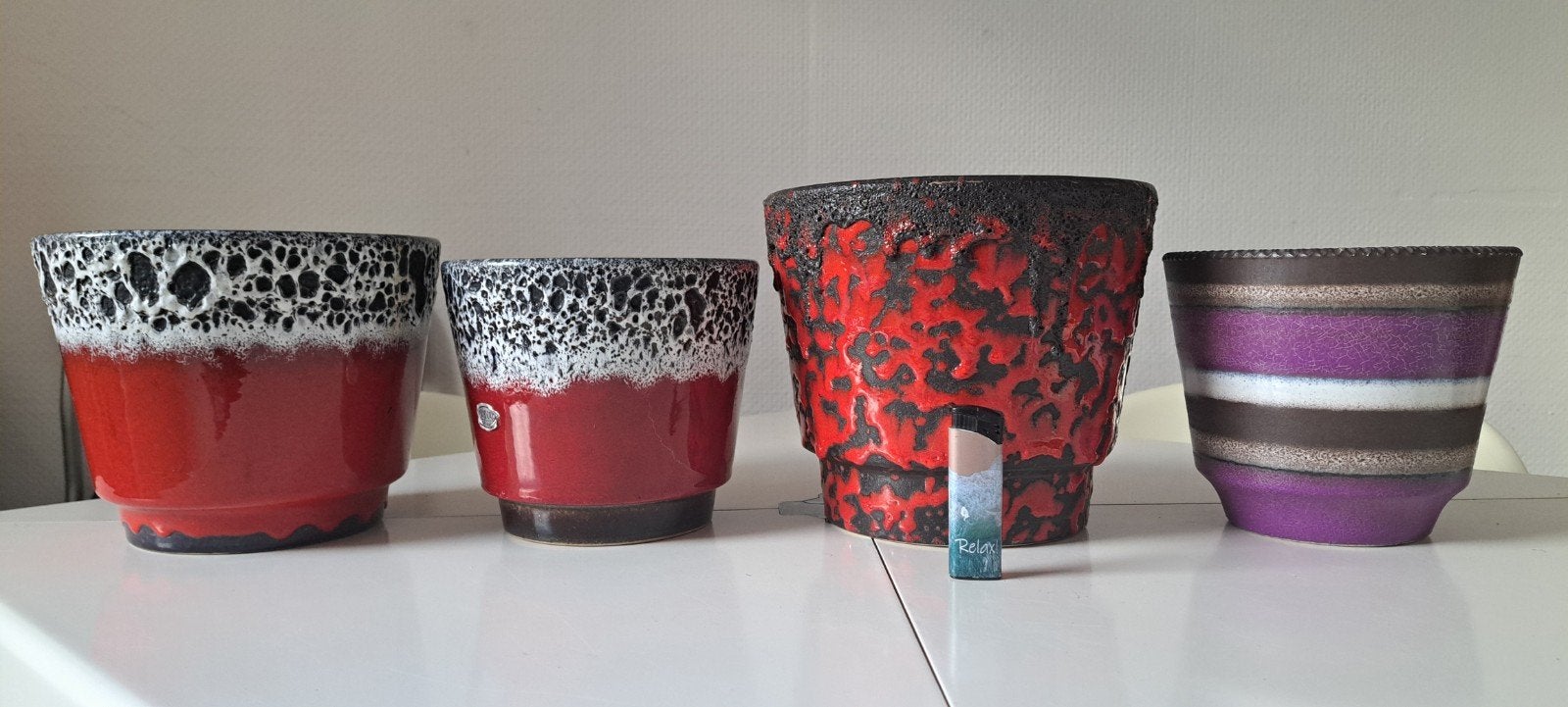 fat lava vintage bloempot, Ophalen of Verzenden, Huis en Inrichting