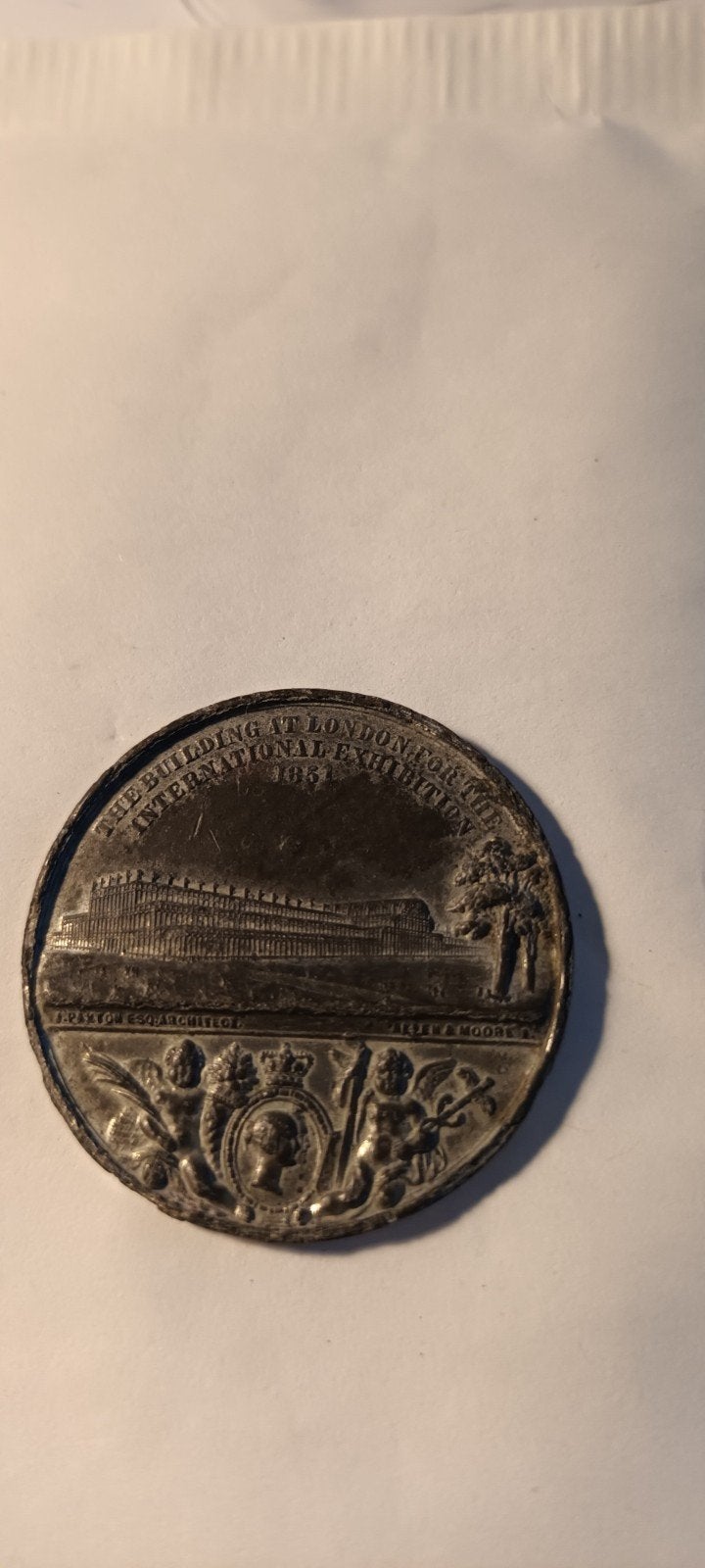 Zilveren Medaille Internationale Tentoonstelling 1862 Londen, Ophalen of Verzenden