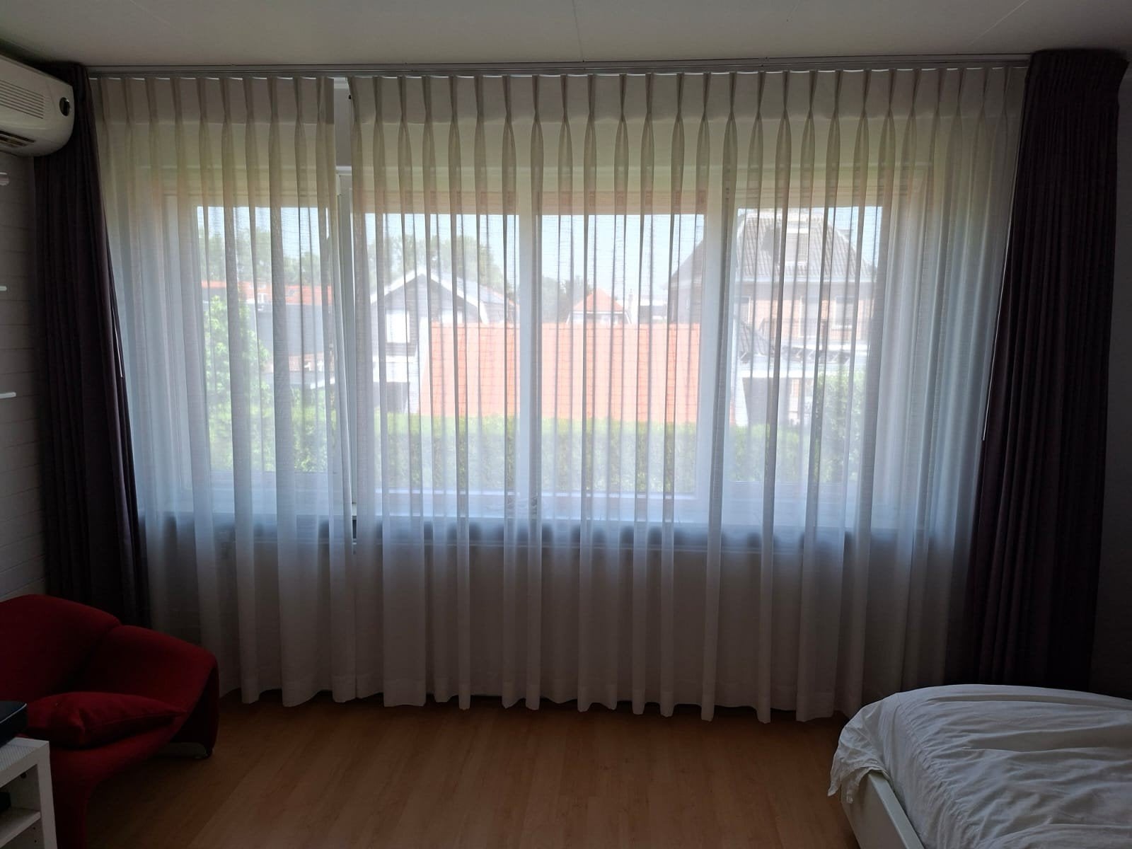 Vitrage h 2.30 b  3.53, Huis en Inrichting, Ophalen of Verzenden, Vitrage