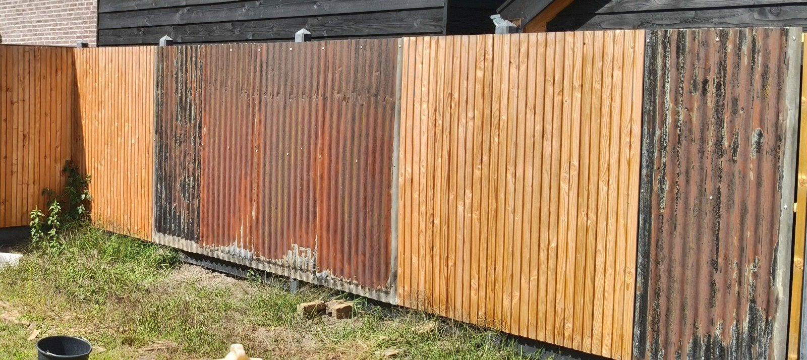 Oude metalen golfplaten in diverse maten, Ophalen, Gebruikt, IJzer