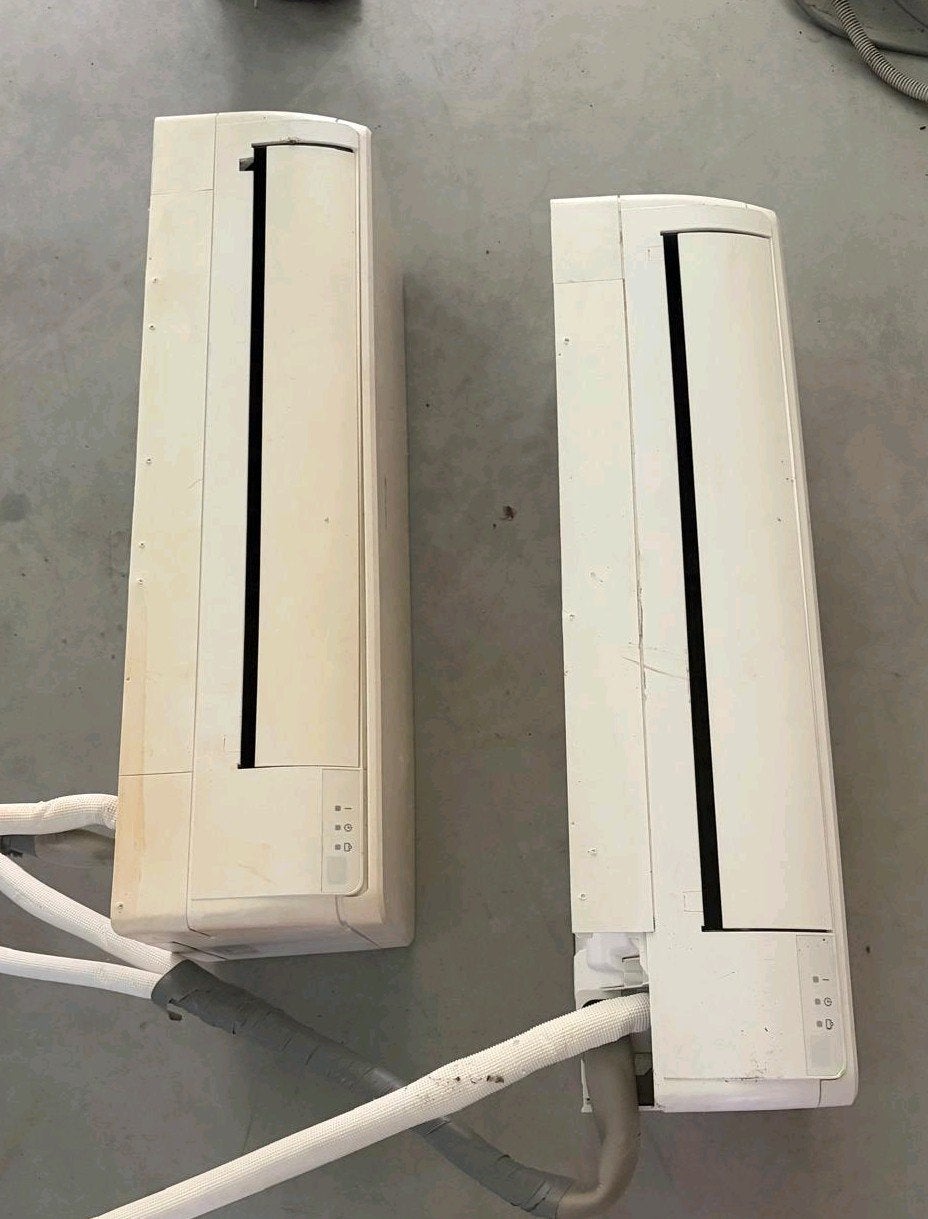 Split airco 2x binnen en 1x buitenunit, Ophalen, 3 snelheden of meer, Afstandsbediening, Gebruikt