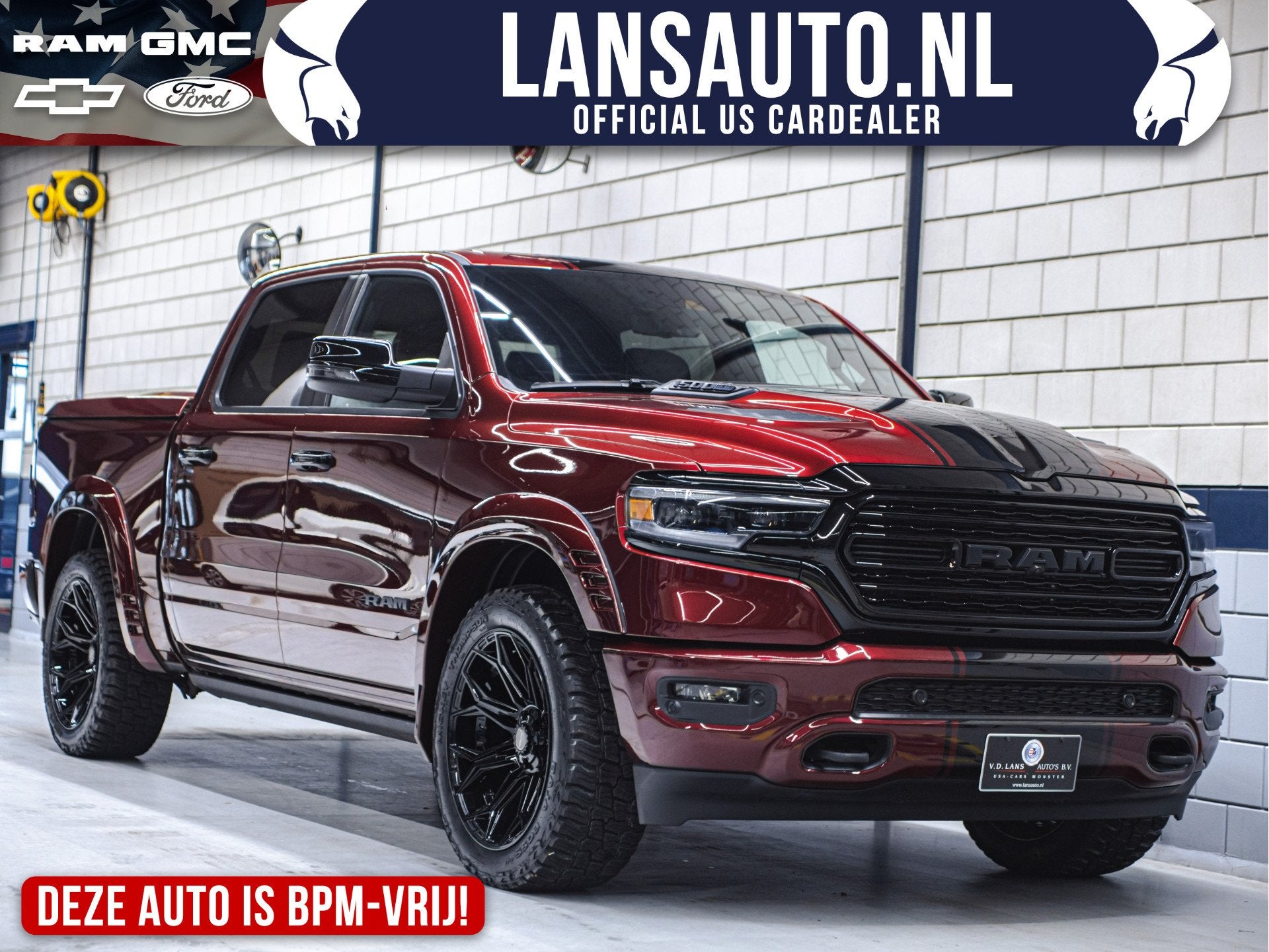 Dodge Ram 1500 Crew Cab Limited Night Edition 12" | Luchtver, Automaat, Gebruikt, Bedrijf, Vierwielaandrijving