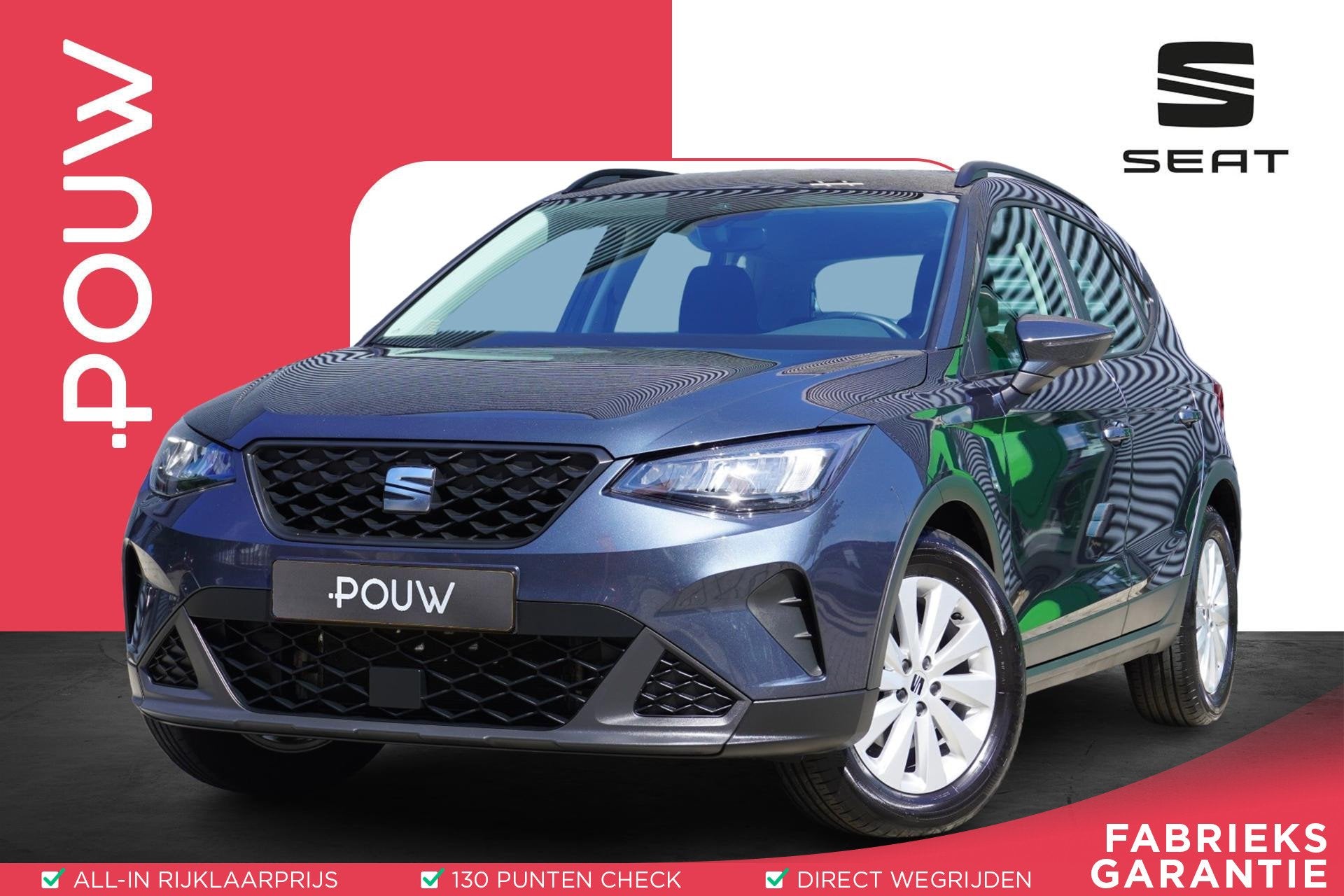 SEAT Arona 1.0 EcoTSI 95pk Style | Climatronic | FullLink |, Voorwielaandrijving, 12 maanden, Stof, Gebruikt