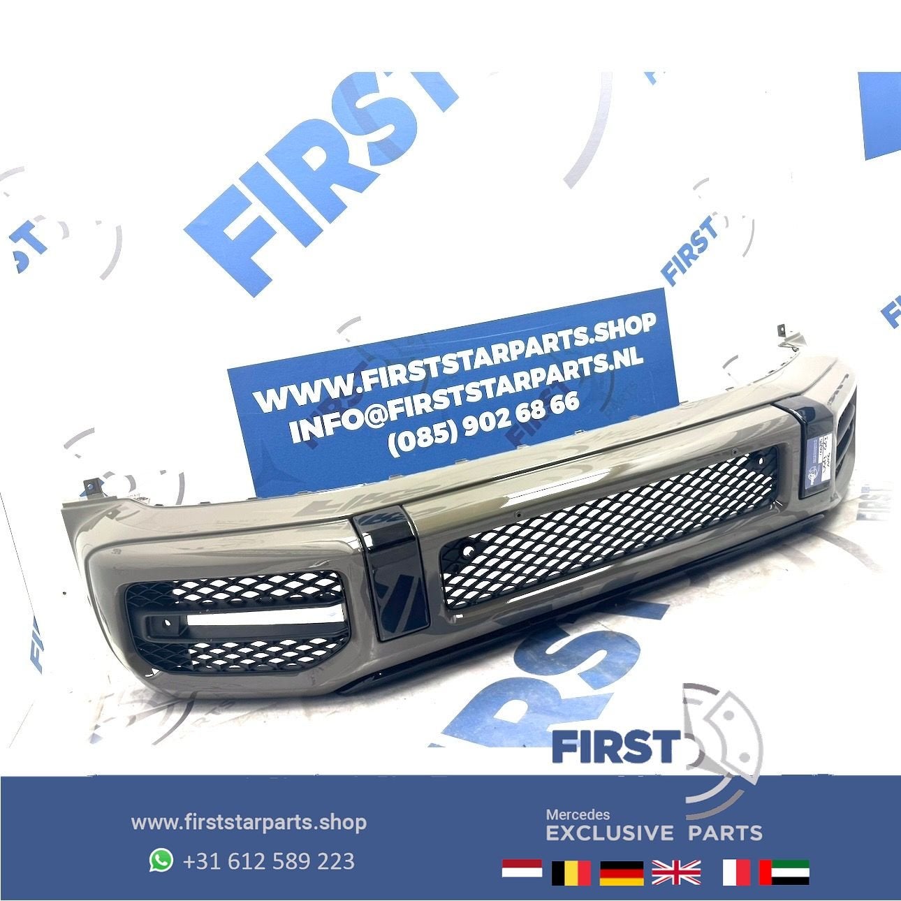 W463 G63 BUMPER G KLASSE G63s AMG VOORBUMPER origineel Merce, Gebruikt, -, Voor, Ophalen of Verzenden