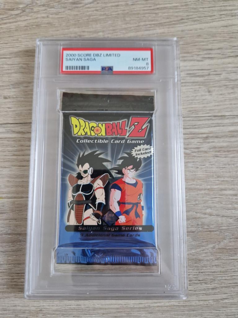 Dragon Ball Z - Booster Pack Saiyan Saga PSA 8, Ophalen of Verzenden, Nieuw, Booster, Foil