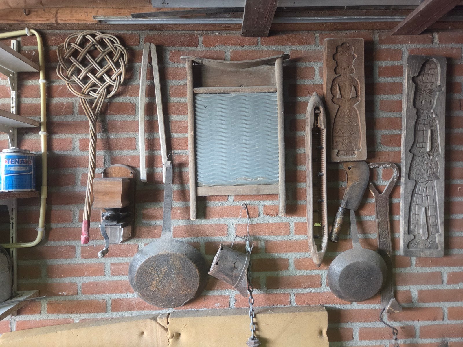 Vintage decoratieve wandcollectie: Antieke gereedschappen, Ophalen