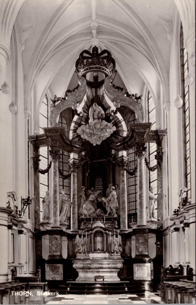 Thorn - St. Michael Kerk / Stiftkerk Hoogaltaar (2x), Verzenden, 1940 tot 1960, Ongelopen, Limburg