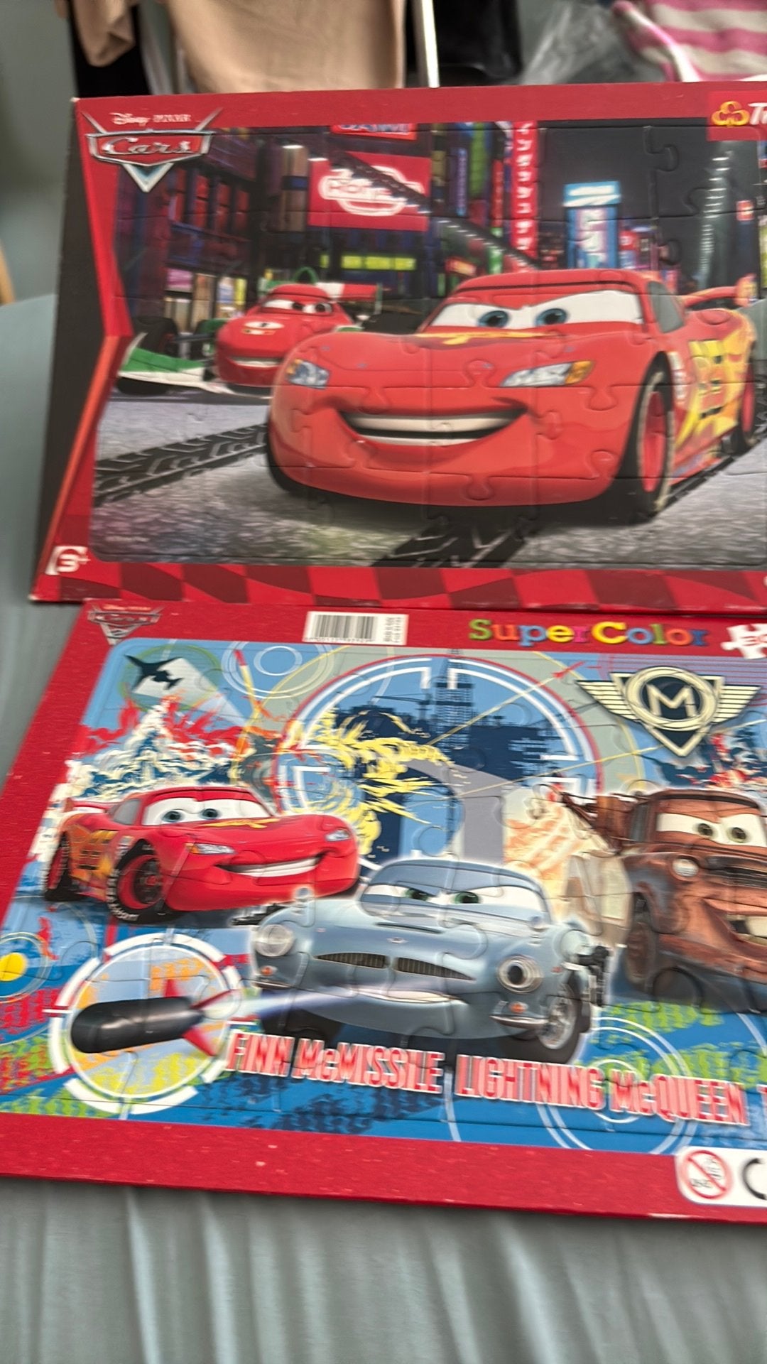 Cars puzzels, Kinderen en Baby's, Ophalen, Meer dan 50 stukjes, Zo goed als nieuw, 4 tot 6 jaar