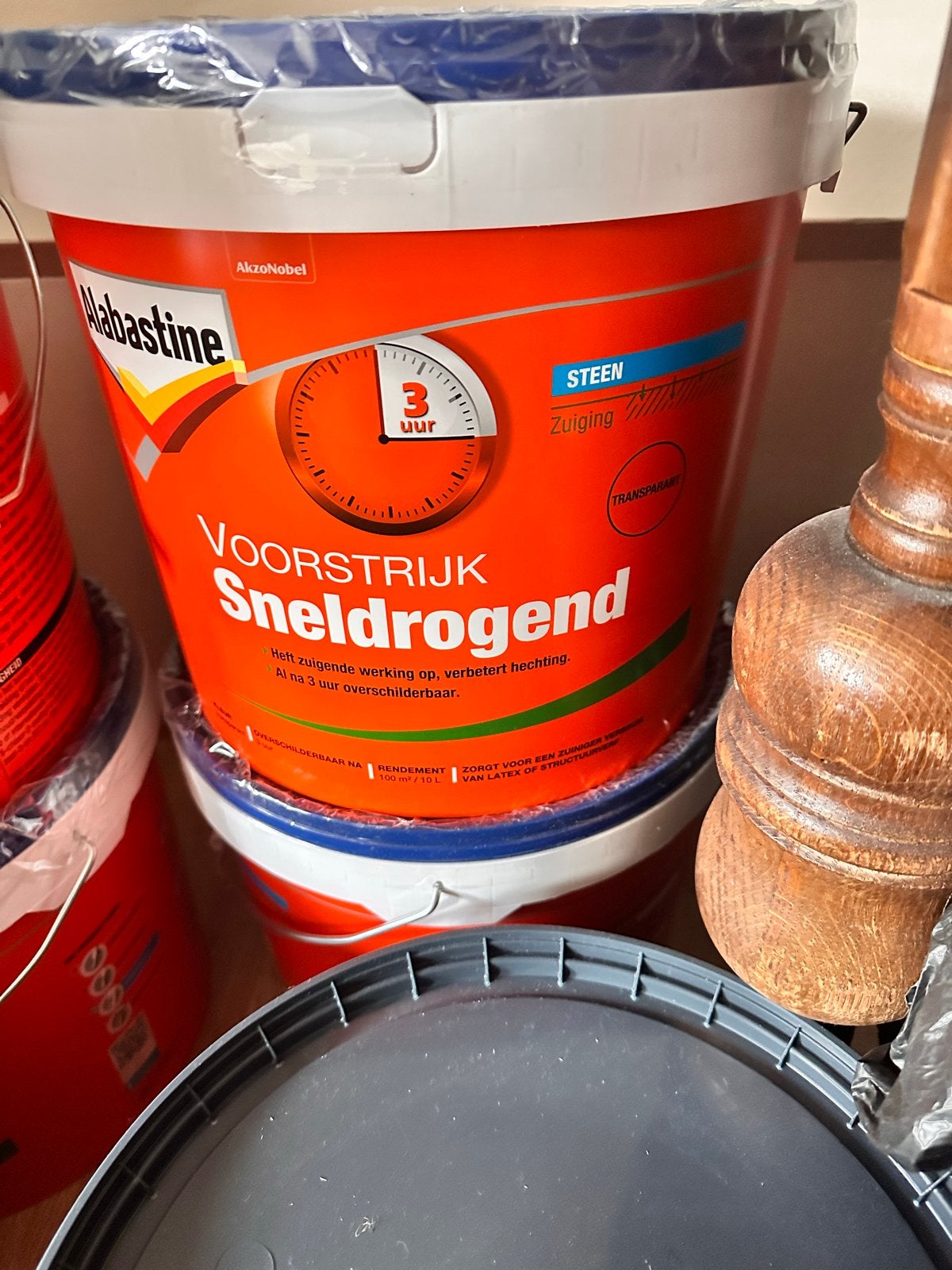Alabastine transparante voorstrijk 10 liter, Ophalen, Overige kleuren, Nieuw, Verf