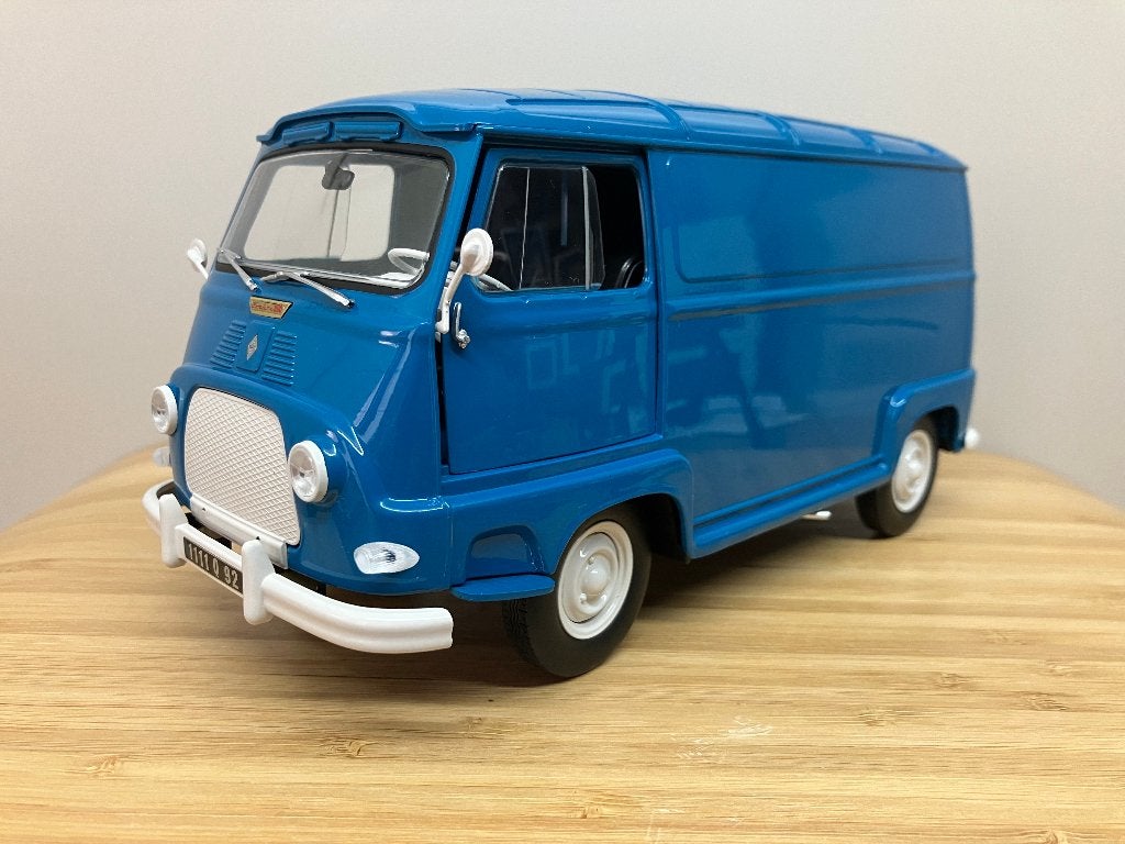 Renault Estafette van 1967  blauw  1/18 Norev, Hobby en Vrije tijd, Ophalen of Verzenden, Nieuw, Auto, Norev