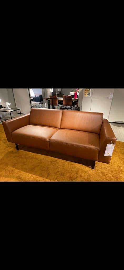 Leren bank te koop, Huis en Inrichting, Gebruikt, Driepersoons, Ophalen of Verzenden, 200 tot 250 cm
