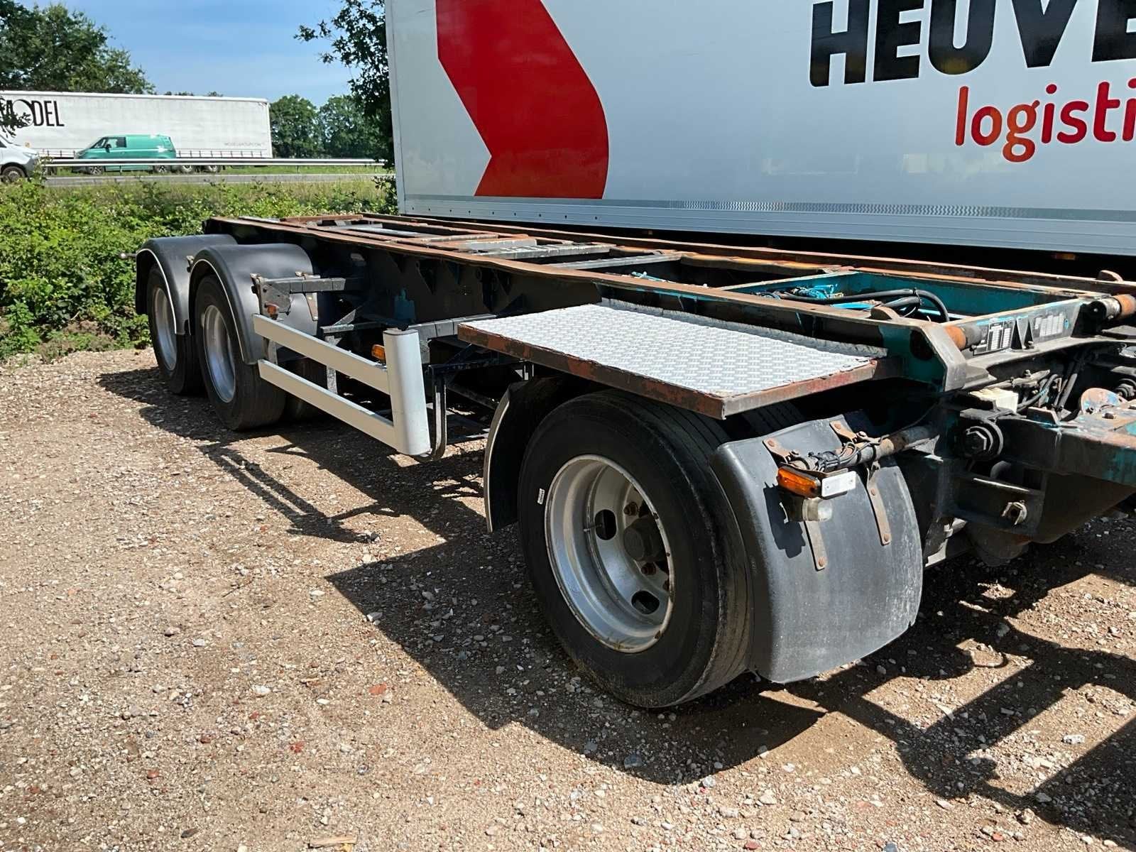 2000 Floor FLKA-10-18 Oplegger trailer / Containerchassis, Auto's, Vrachtwagens, Overige brandstoffen, Origineel Nederlands, Bedrijf