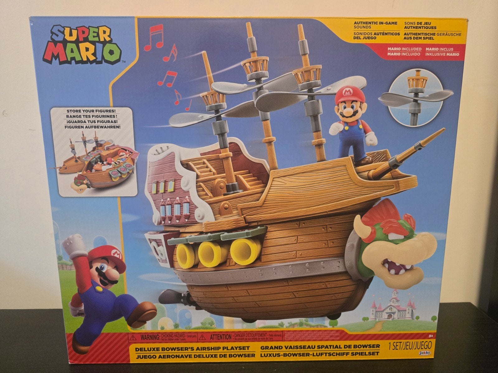 Super Mario - Deluxe Bowser's Airship - Playset, Ophalen, Gebruikt