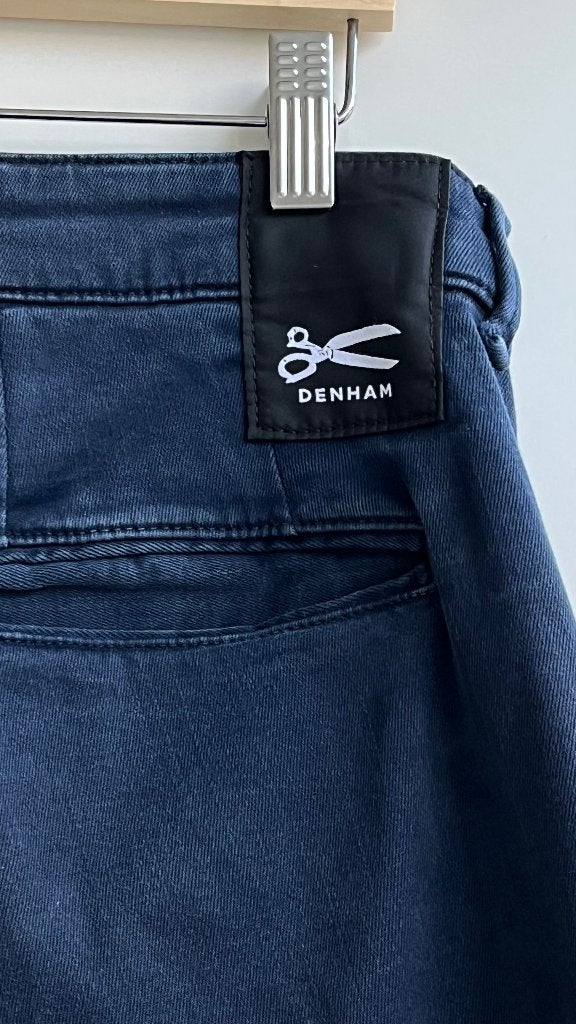 Denham Razor Slim Fit Jeans / Chino - Donkerblauw - W34 L32, Zo goed als nieuw, W33 - W34 (confectie 48/50), Denham, Verzenden
