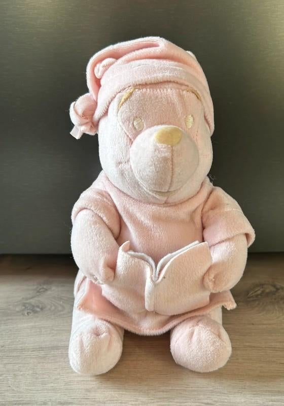 Winnie The Pooh Knuffel Met Boek, Disney, Beer, Nieuw, Ophalen of Verzenden
