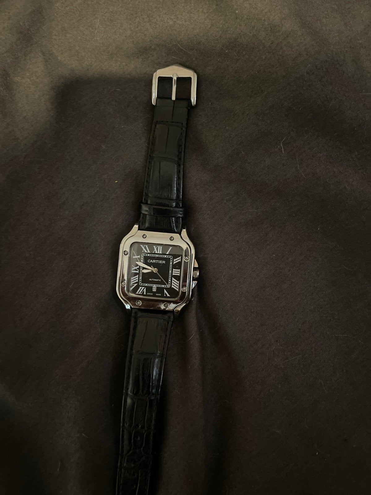 Cartier Santos, Overige merken, Staal, Polshorloge, Ophalen of Verzenden