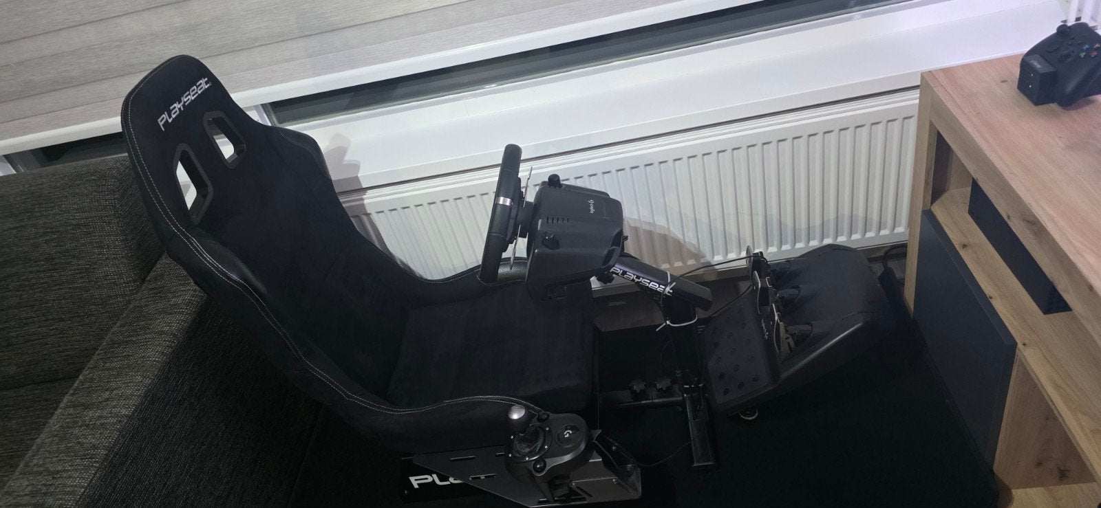 Playseat met Logitech G920 stuur, pedalen en shifter, Ophalen