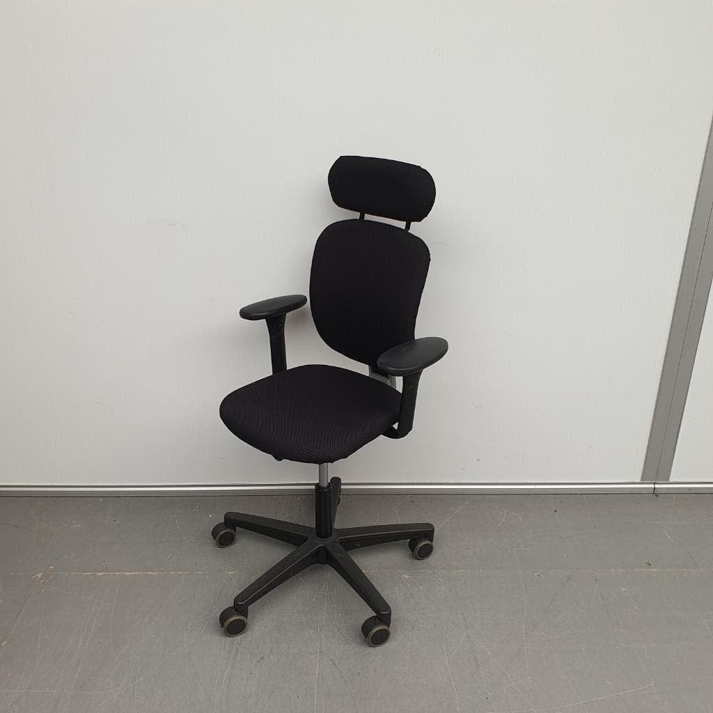 10x Ahrend 262 bureaustoelen met hoofdsteun en nieuwe stof, Ophalen of Verzenden, Gebruikt, Zwart