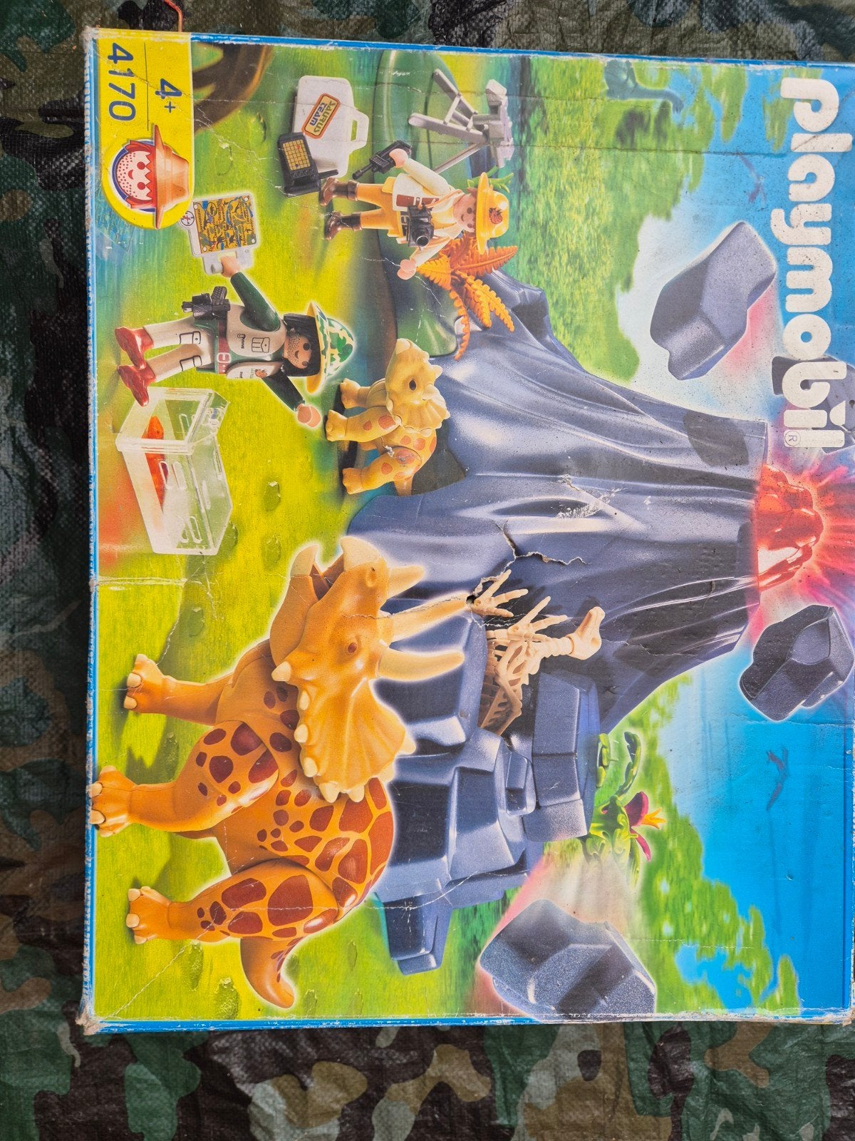 Playmobil Vulkaan met T-Rex en Onderzoekers - Set 4170, Kinderen en Baby's, Speelgoed | Playmobil, Gebruikt, Complete set, Overige typen