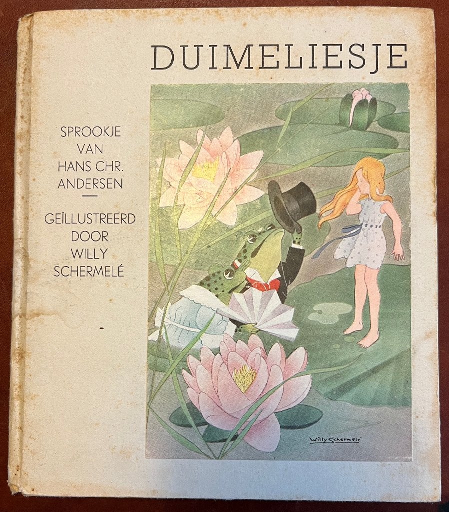 Duimeliesje geïllustreerd door Willy Schermelé, Ophalen of Verzenden, Gelezen, Hans Christian Andersen