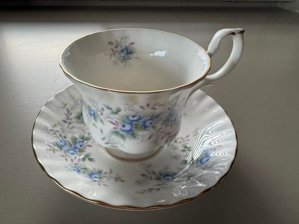 Welke spaar jij? Verschillende Royal Albert kop en schotels, Ophalen of Verzenden, Zo goed als nieuw, Porselein, Kop en/of schotel