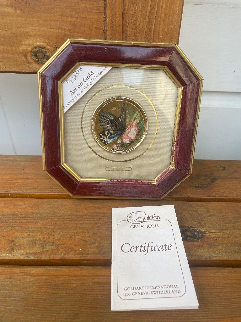 GoldArt miniature creations international Art on Gold 18k, Ophalen of Verzenden