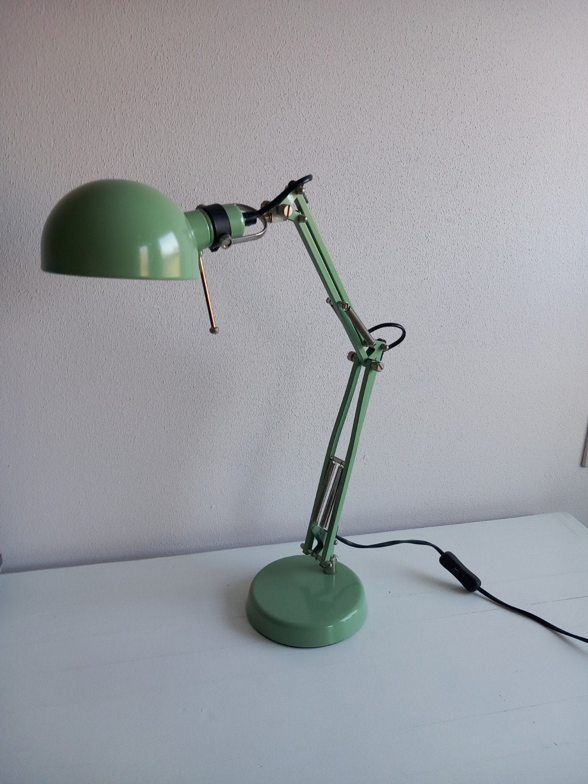 IKEA FORSÅ bureaulamp, groen vintage, Huis en Inrichting, Lampen | Tafellampen, Ophalen of Verzenden, Zo goed als nieuw, Modern