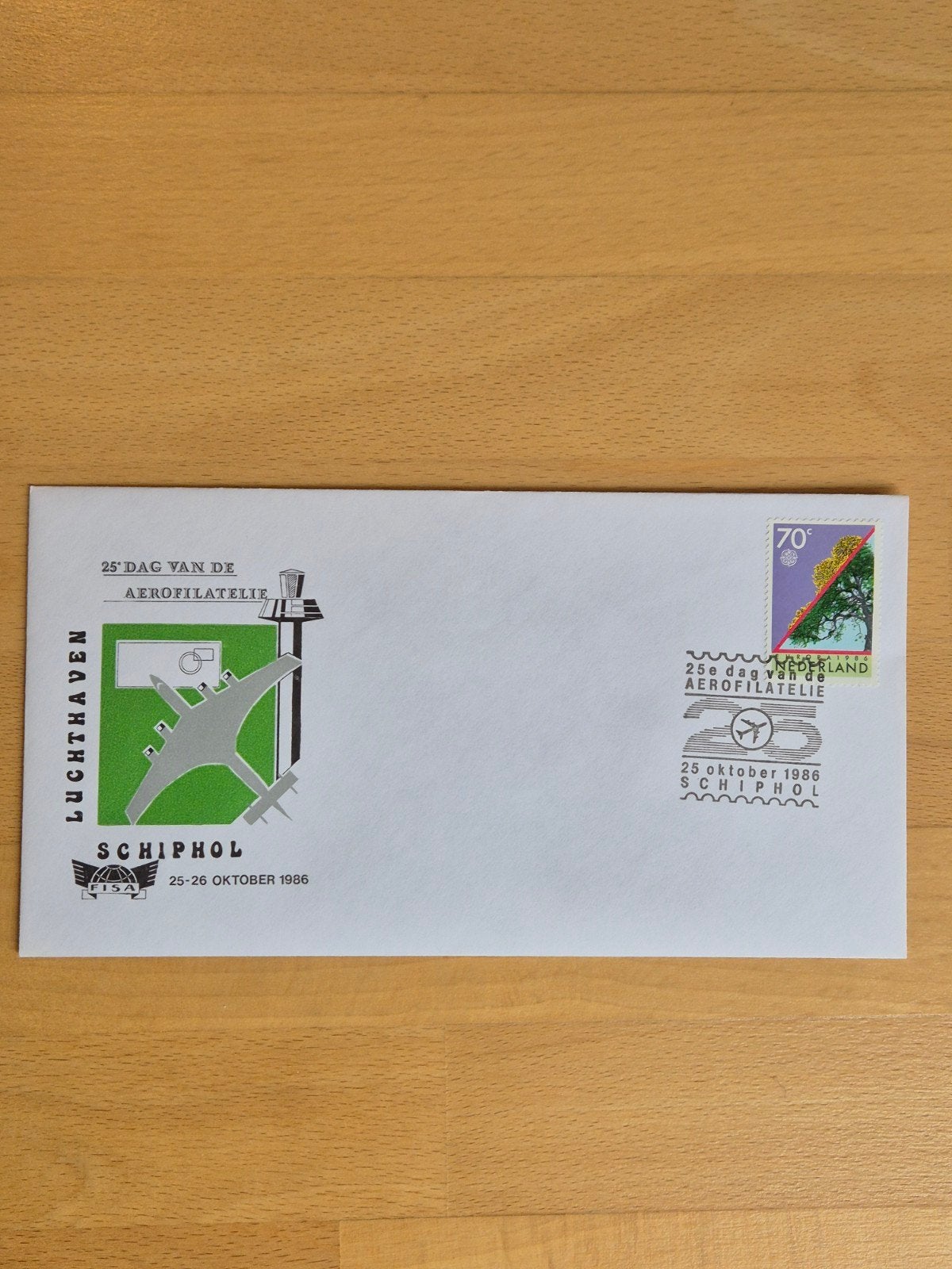 Envelop luchtvaart Schiphol, Ophalen of Verzenden, Envelop