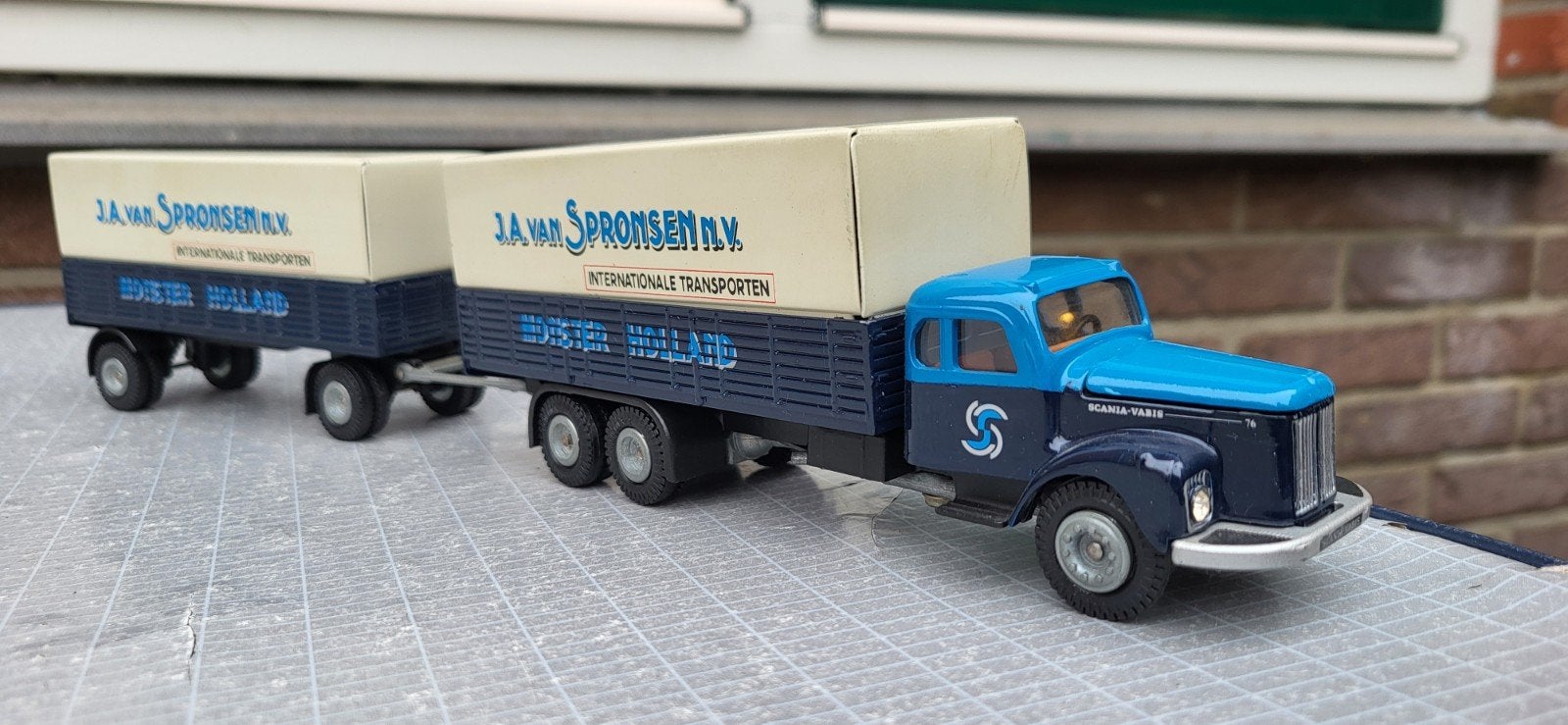 TEKNO Scania torpedo, Ophalen of Verzenden, Zo goed als nieuw, Bus of Vrachtwagen