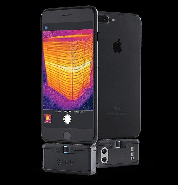 FLIR ONE Pro warmtebeeldcamera iPhone/iPad Lightning set, Ophalen of Verzenden, Zo goed als nieuw, Compactcamera, Handleiding