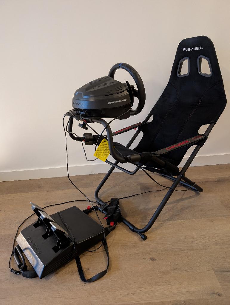 Thrustmaster T300 RS GT + Playseat Challenge, Ophalen, Gebruikt, Playseat of Racestoel, PlayStation 3