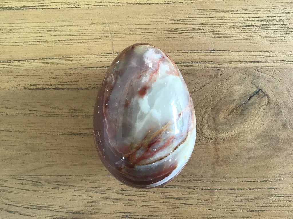 Onyx marmeren ei - argoniet, Ophalen