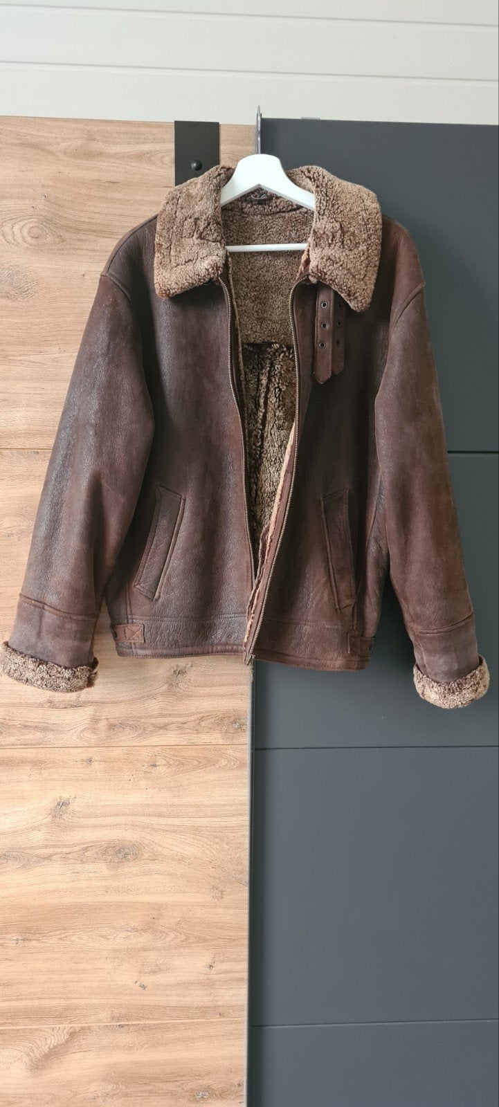 Forster "Siberian Winter" B3 Lammy Coat / Pilotenjas maat M/, Bruin, Maat 48/50 (M), Siberian Winter Forster, Ophalen of Verzenden