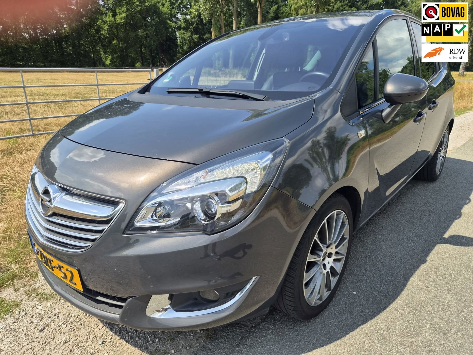 Opel Meriva 1.4 Turbo Cosmo AUTOMAAT prachtige staat en perf, Gebruikt, 4 cilinders, 1364 cc, Zilver of Grijs