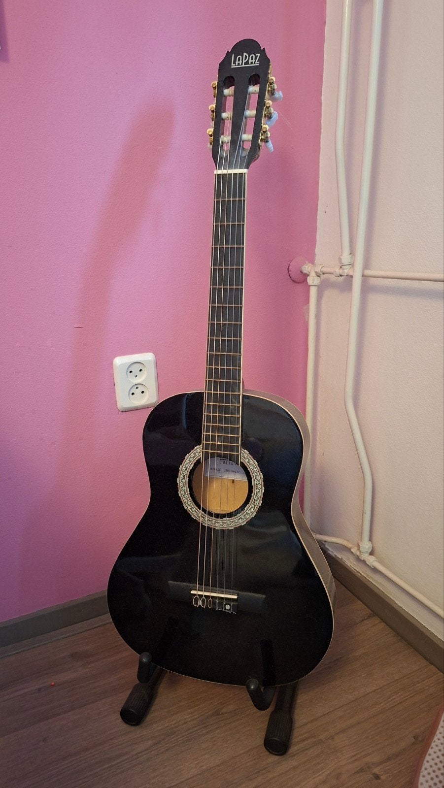 LaPaz klassieke gitaar - Zwart, Muziek en Instrumenten, Ophalen, Gebruikt, Klassieke of Spaanse gitaar