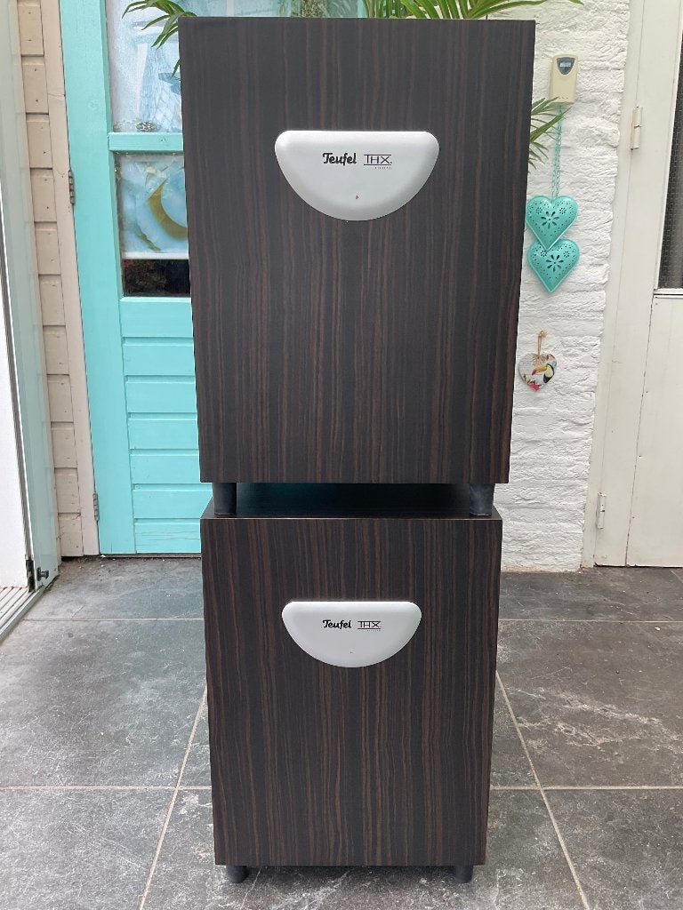 Teufel subwoofers, Subwoofer, Zo goed als nieuw, 120 watt of meer, Ophalen