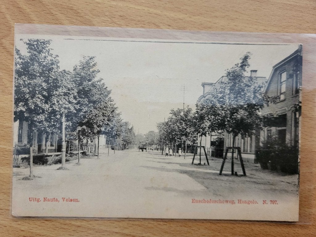 ansicht HENGELO Enschedeseweg PRACHTKAART, Verzenden, Voor 1920, Overijssel