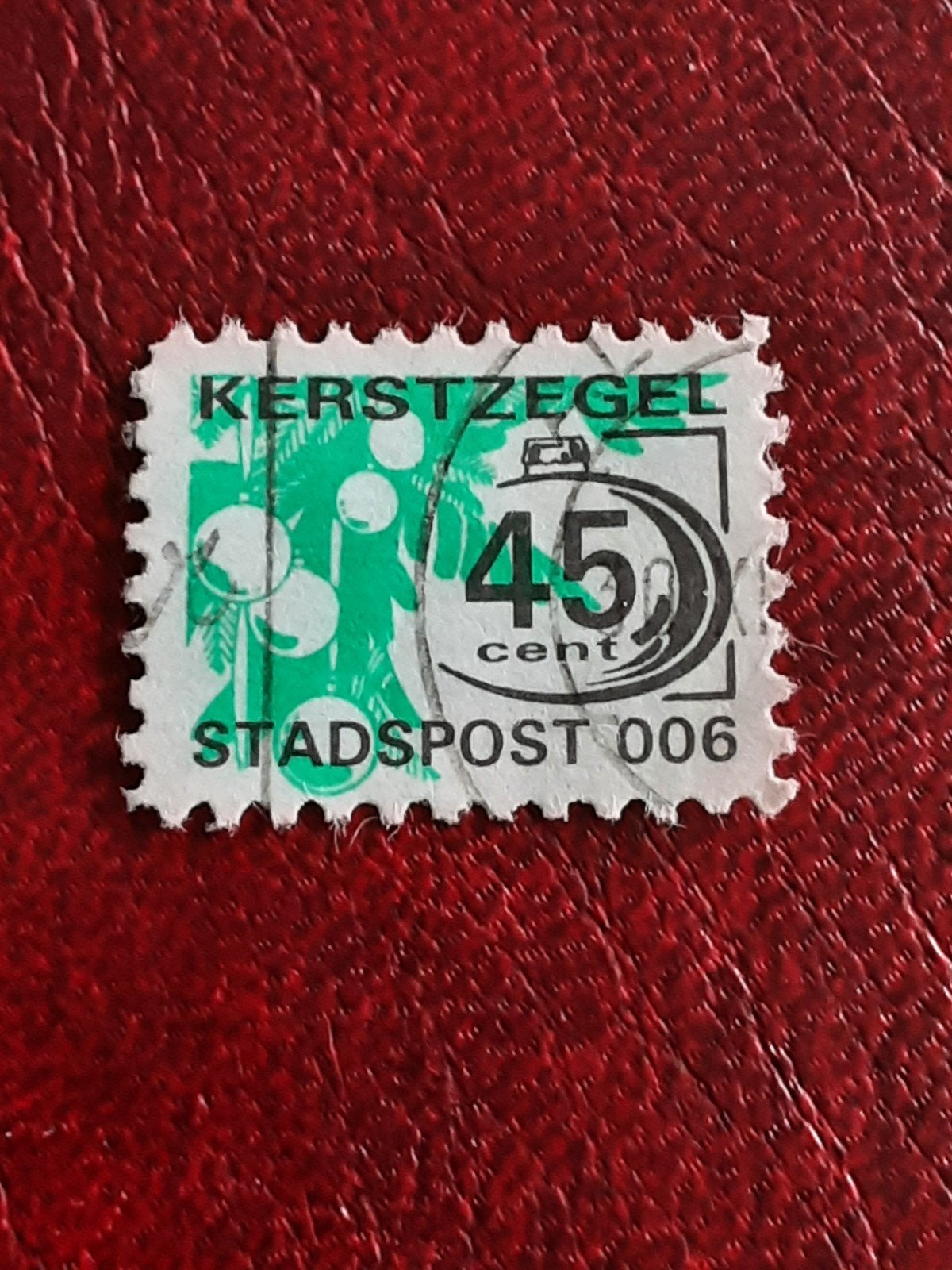 Stadspost. Stadspost 006 kerstzegel 45ct ( gest), Ophalen of Verzenden