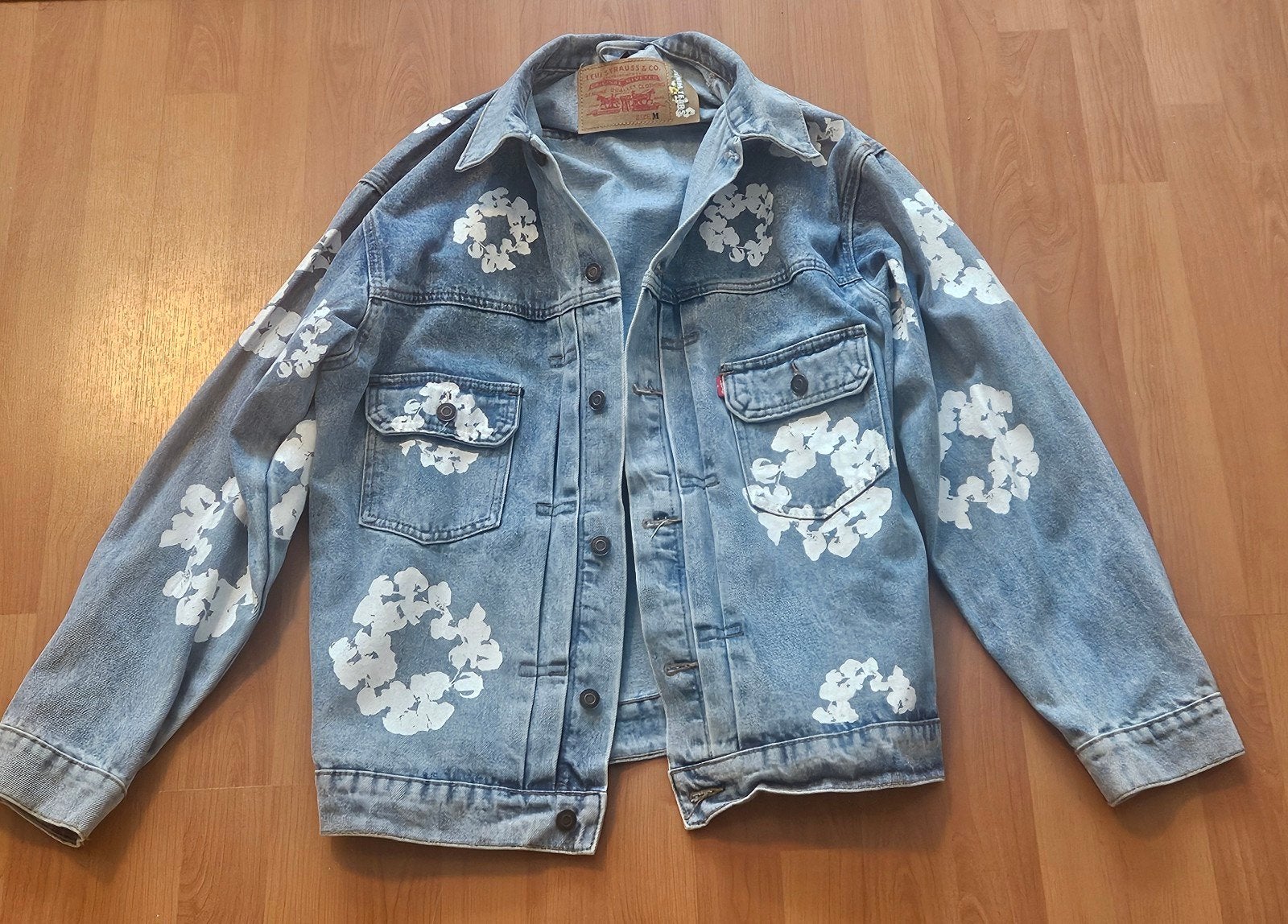 Denim Tears x Levi's Jacket Lichtblauw, Zo goed als nieuw, Denim Tears, Verzenden, Maat 48/50 (M)