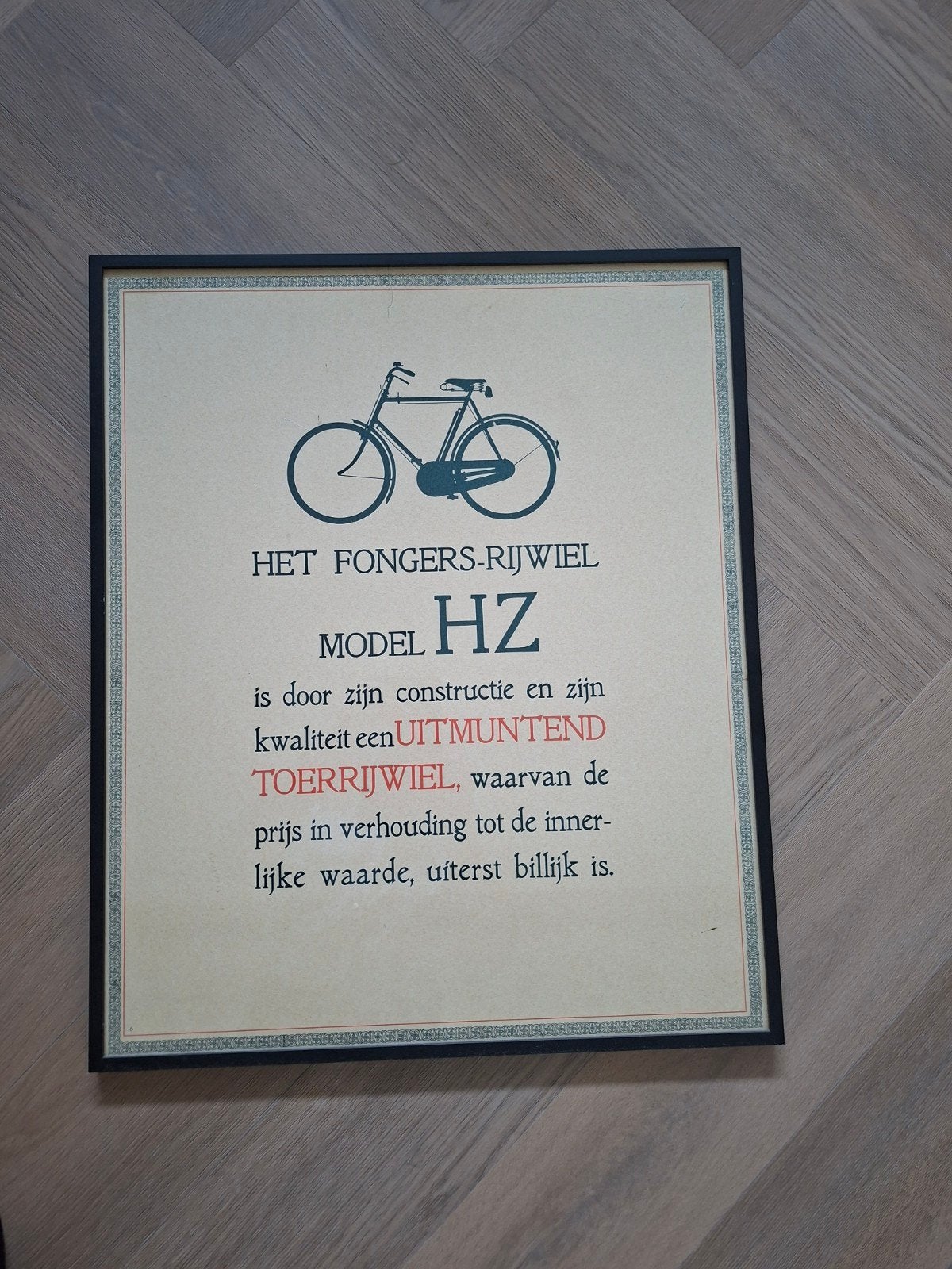 Fongers affiche model HZ, Ophalen of Verzenden, Zo goed als nieuw