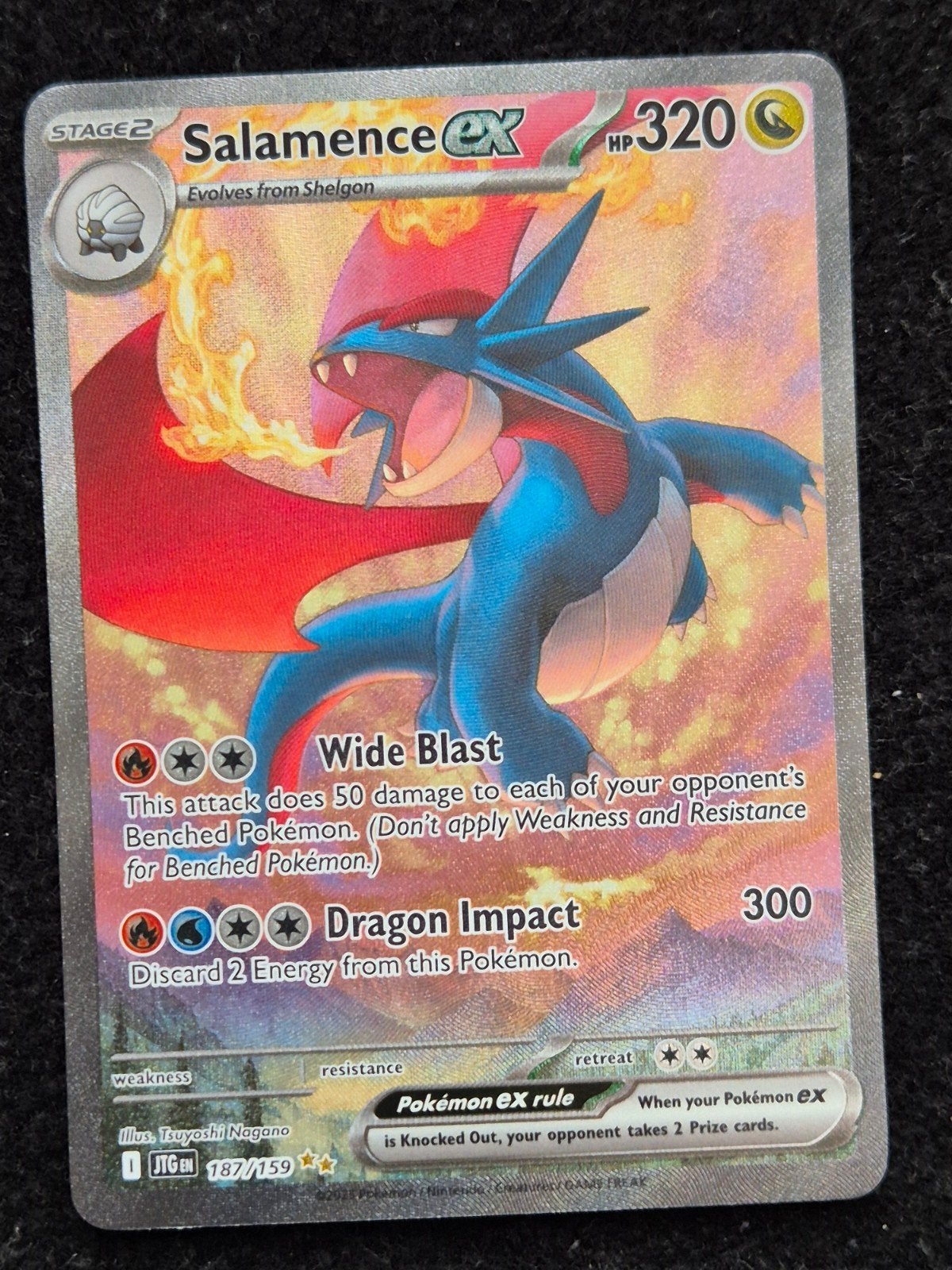 Salamence Ex - 187/159 - Journey Together (JTG 187) -  NM, Ophalen of Verzenden, Nieuw, Losse kaart