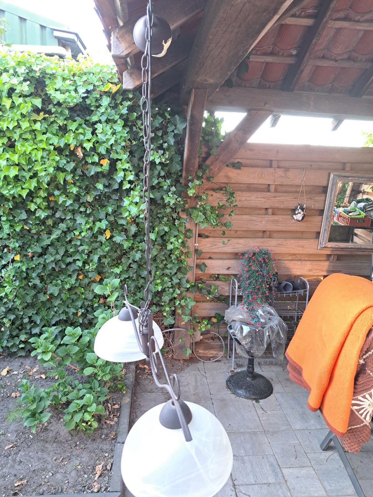 Vintage hanglamp, Ophalen