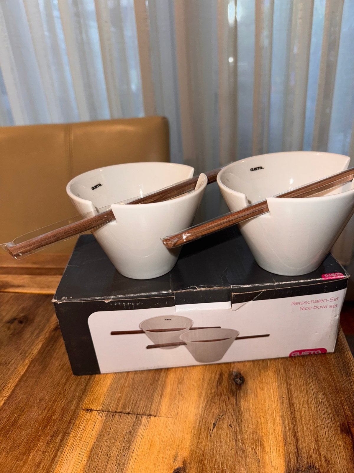 NIEUW – GUSTA Rijstkommen Set voor 2 Personen, Aziatisch, Overige merken, Keramiek, Nieuw