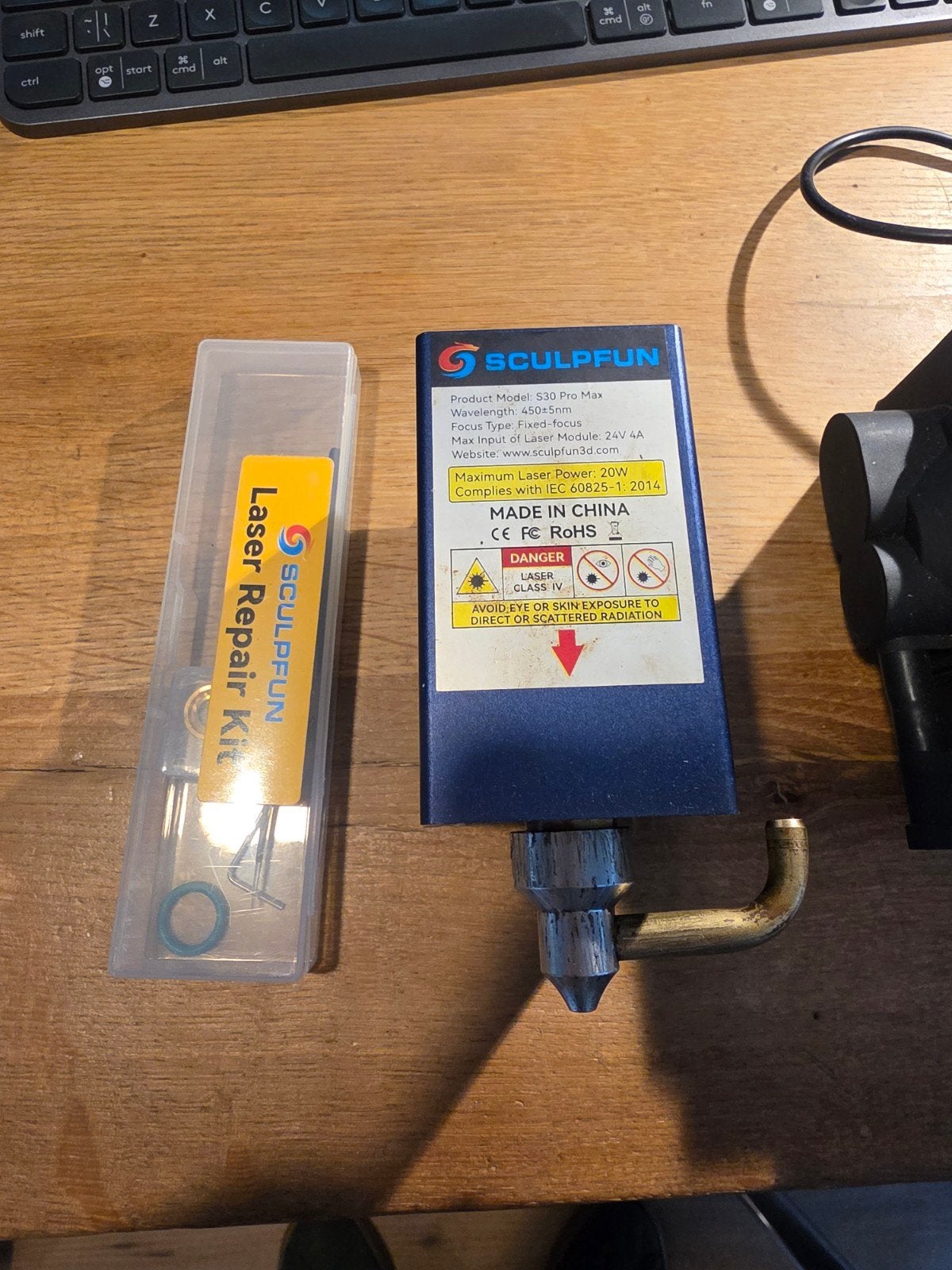 SCULPFUN S30 Pro Max 20w Laser Module met Air Pump, Ophalen of Verzenden, Zo goed als nieuw